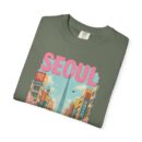 Seoul Inspired Unisex Garment-Dyed T-Shirt - Trendy Streetwear with Cityscape Design