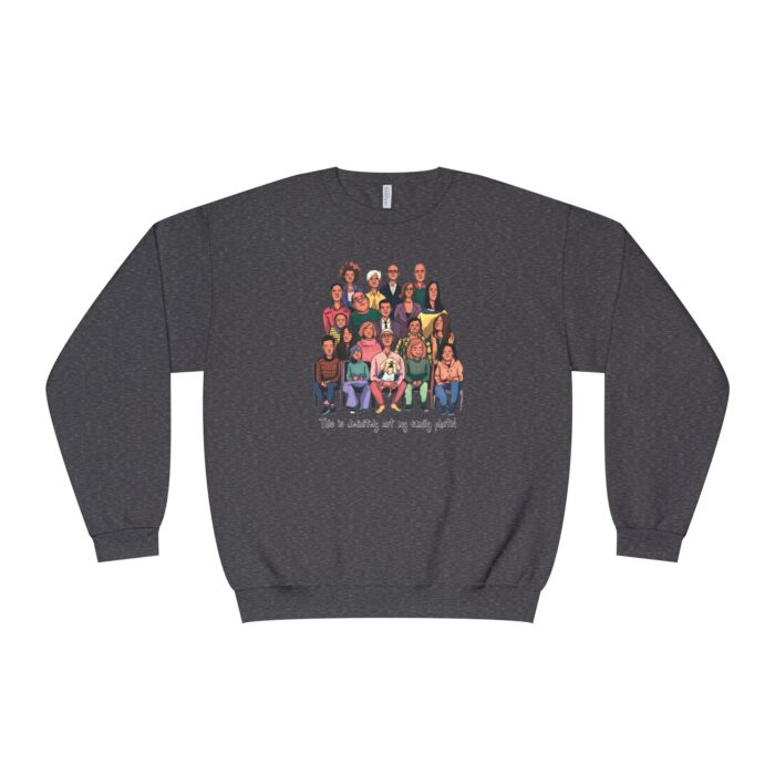 Definitely not my family photo Unisex NuBlend® Crewneck Sweatshirt - Image 4