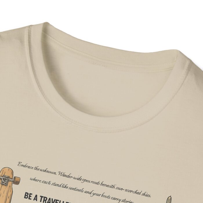 Be a traveller everywhere Unisex Softstyle T-Shirt - Image 7