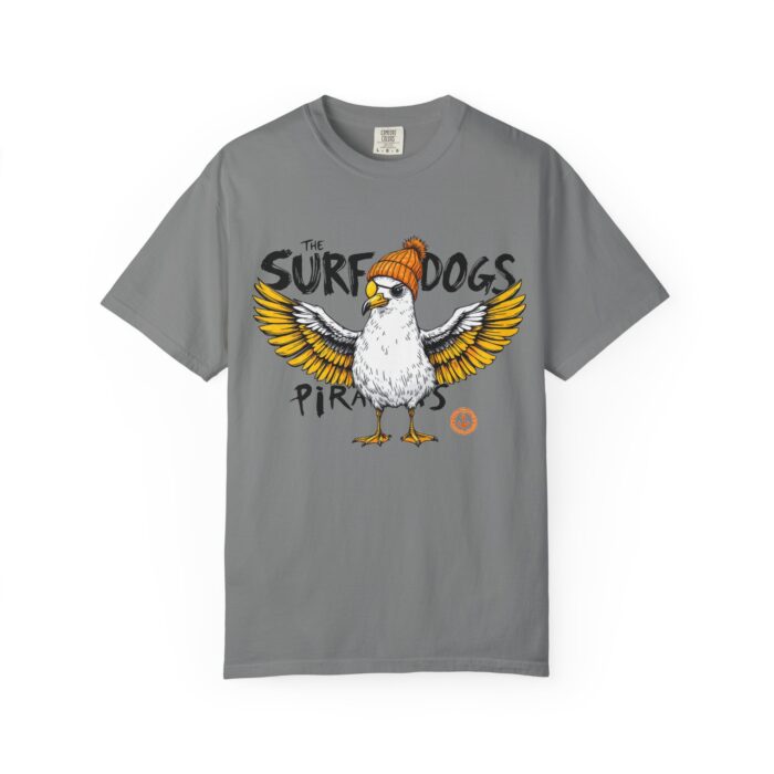 Surf Dogs Graphic T-Shirt for Animal Lovers - Unisex Garment-Dyed Tee - Image 26