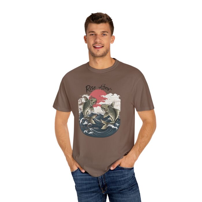 Rise above Unisex Garment-Dyed T-shirt - Image 54