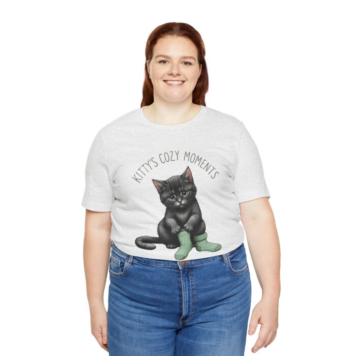 Cute Cat Jersey Tee - Kitty's Cozy Moments, Pet Lover Shirt, Gifts for Cat Owners, Animal Lover Apparel, Fun Cat Lover Tee - Image 17