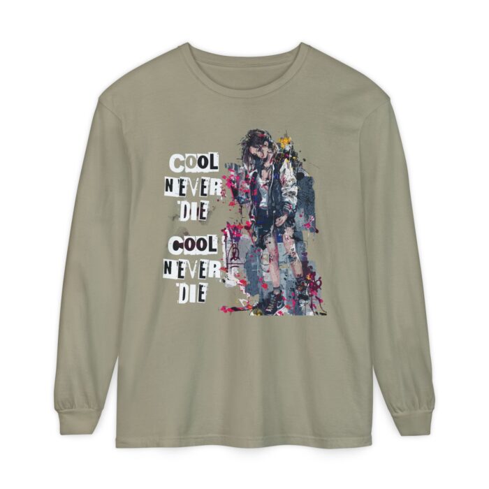 Cool never die Garment-dyed Long Sleeve T-Shirt - Image 49