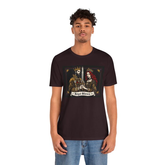 Royal Silence Graphic Tee, Gothic T-Shirt, King and Queen Shirt, Unisex Fashion Top, Drawstring Bag, Gift for Him/Her - Image 52
