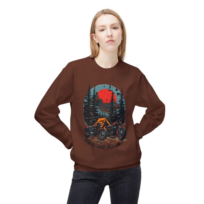 Ride the wild roads Unisex Midweight Softstyle Fleece Crewneck Sweatshirt - Image 19