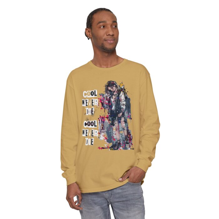 Cool never die Garment-dyed Long Sleeve T-Shirt - Image 47