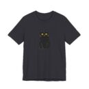 Cute Black Cat Unisex Tee, Cat Lover Shirt, Pet Lover Gift, Halloween Clothing, Everyday Comfort Tee