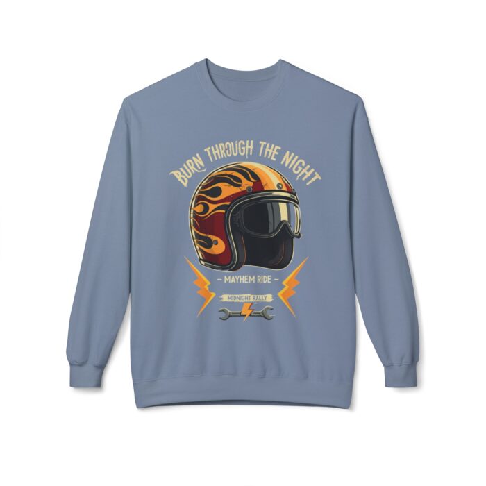 Burn through the night Unisex Midweight Softstyle Fleece Crewneck Sweatshirt - Image 37
