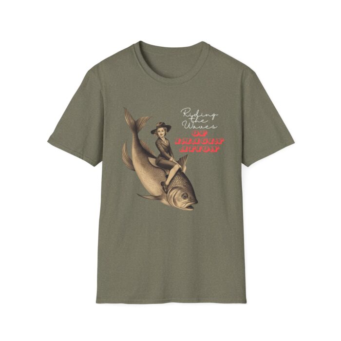 Whimsical Fishing Adventure T-Shirt | Fun Graphic Tee for Outdoorsy Types, Gift for Fishermen, Unisex T-Shirt, Casual Wear, Vintage Style - Image 8