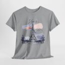 Paris Eiffel Tower Unisex Heavy Cotton Tee, Travel Shirt, Gift for Travelers, Vacation Shirt, Paris Lover Apparel