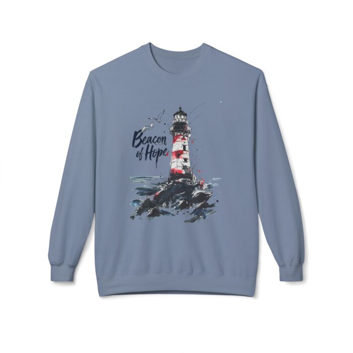 Beacon of Hope Unisex Midweight Softstyle Fleece Crewneck Sweatshirt - Image 37