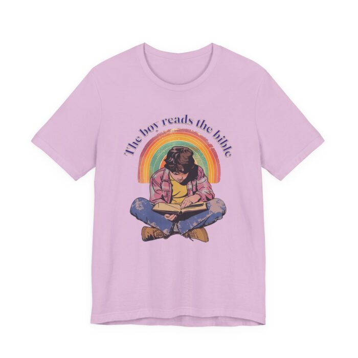 The boy reads the bible Unisex Tee - Image 35