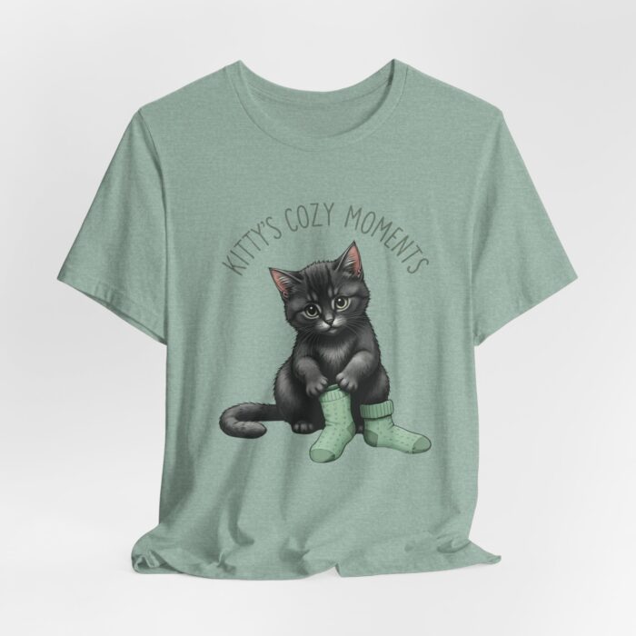 Cute Cat Jersey Tee - Kitty's Cozy Moments, Pet Lover Shirt, Gifts for Cat Owners, Animal Lover Apparel, Fun Cat Lover Tee - Image 59