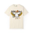 Surf Dogs Graphic T-Shirt for Animal Lovers - Unisex Garment-Dyed Tee