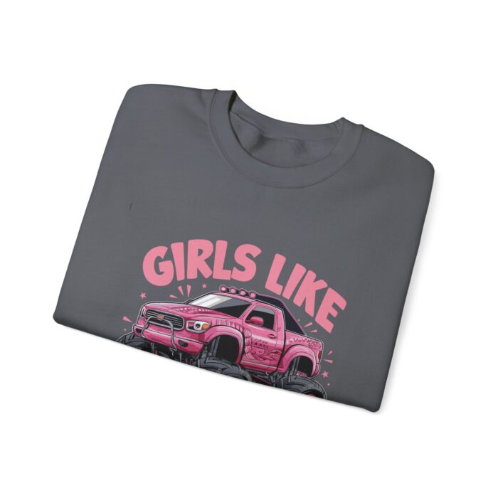 Girls like monster trucks Unisex Heavy Blend™ Crewneck Sweatshirt - Image 19