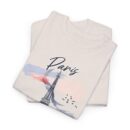Paris Eiffel Tower Unisex Heavy Cotton Tee, Travel Shirt, Gift for Travelers, Vacation Shirt, Paris Lover Apparel