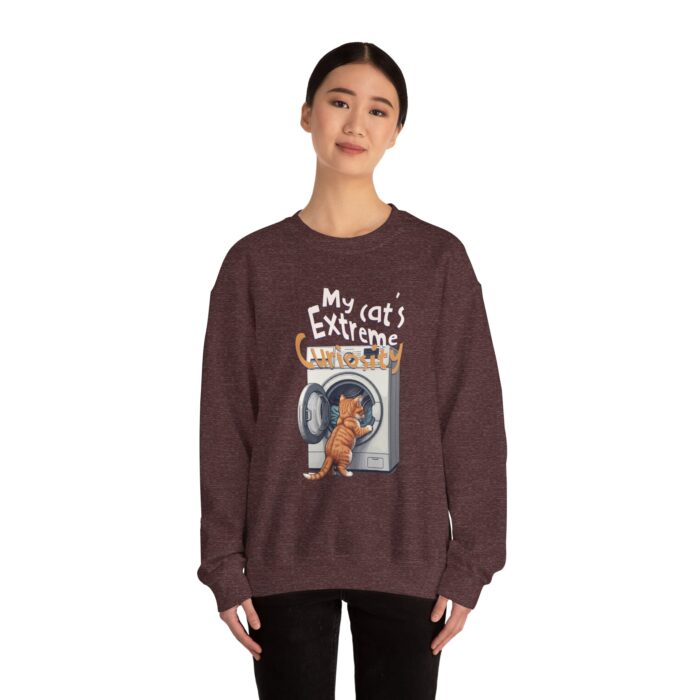 My cat's extreme curiosity Unisex Heavy Blend™ Crewneck Sweatshirt - Image 32