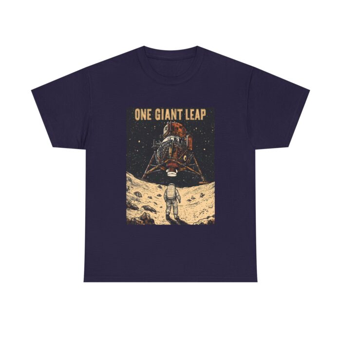 Moon Landing Adventure Tee - Unisex Heavy Cotton T-Shirt, Space Exploration Gift, Astronomy Shirt, Vintage Style Tee, One Giant Leap Design - Image 25