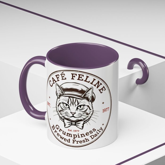Grumpy Cat Accent Coffee Mug | Cat Lover Gift, Unique Coffee Cup, Pet-Themed Kitchenware, Café Decor, Funny Cat Mug - Image 35