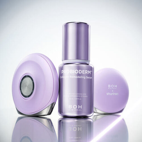 "meta_description": "Revitalize skin with collagen serum and SHURINK device. Achieve youthful glow effortlessly.",