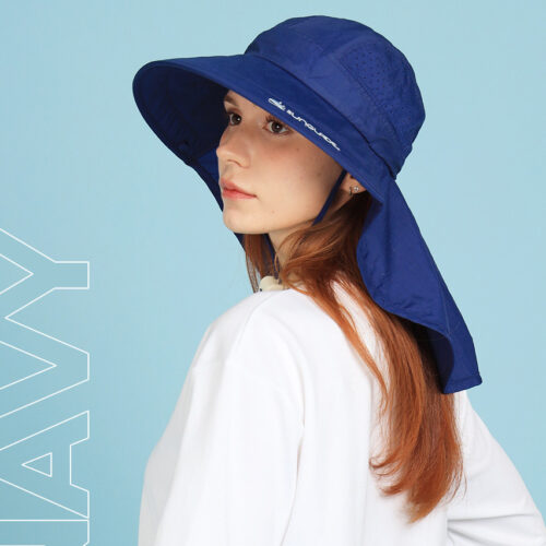 SUNGLADE UV Wide Aqua Flap Cap