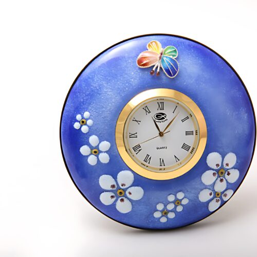 Star Gift Silver Cloisonné Butterfly Watch