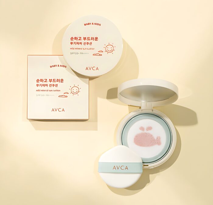AVCA Baby Kids Mild Mineral Sun Cushion SPF50+ PA++++ 13g - Image 2