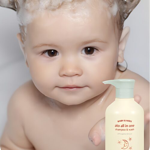 "meta_description": "AVCA Baby Kids Ato Shampoo: gentle all-in-one care for sensitive skin. Ideal for babies.",