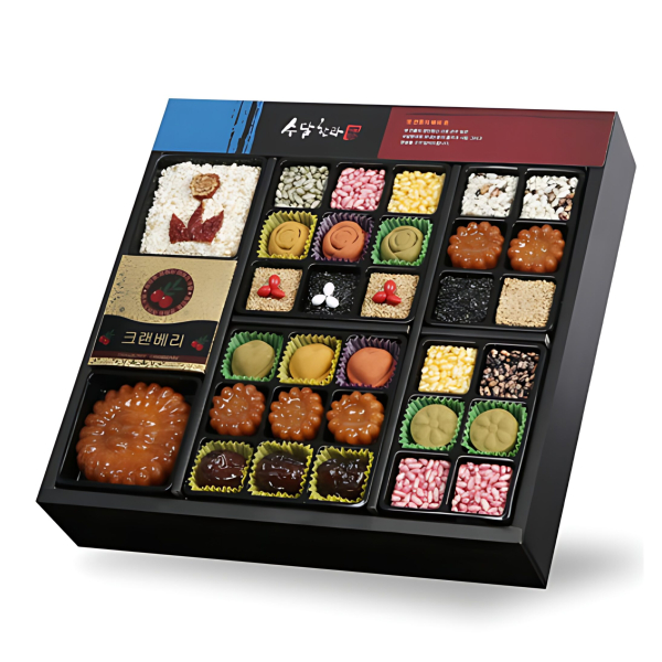 "meta_description": "Indulge in premium Korean sweets with our 2-Tiered Gift Set. Perfect for gifting.",
