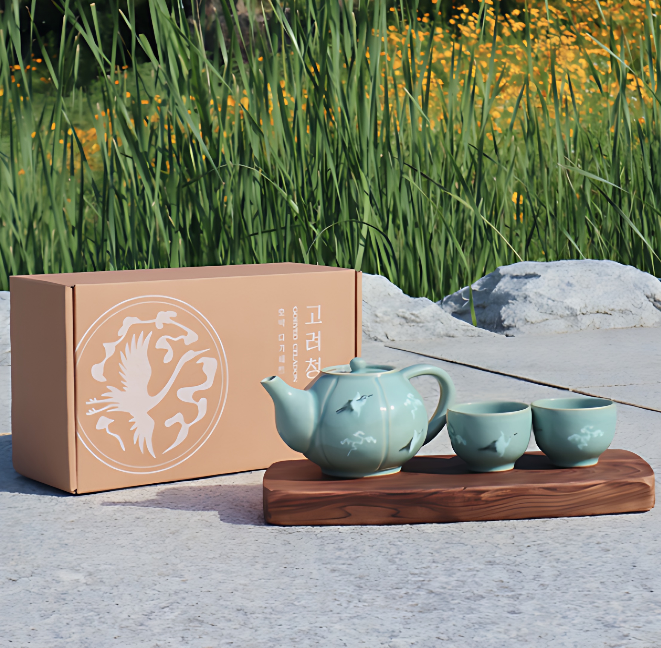 own korb Icheon Ceramic Masterpiece Pumpkin Tea Set - Collectibles & Memorabilia - View 2