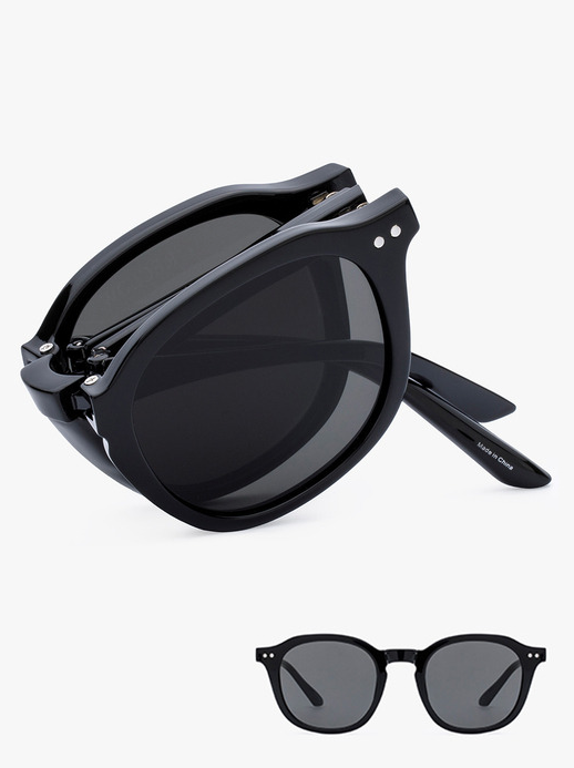 RECLOW Zehe Folding Sunglasses – Black - Fashion - View 1
