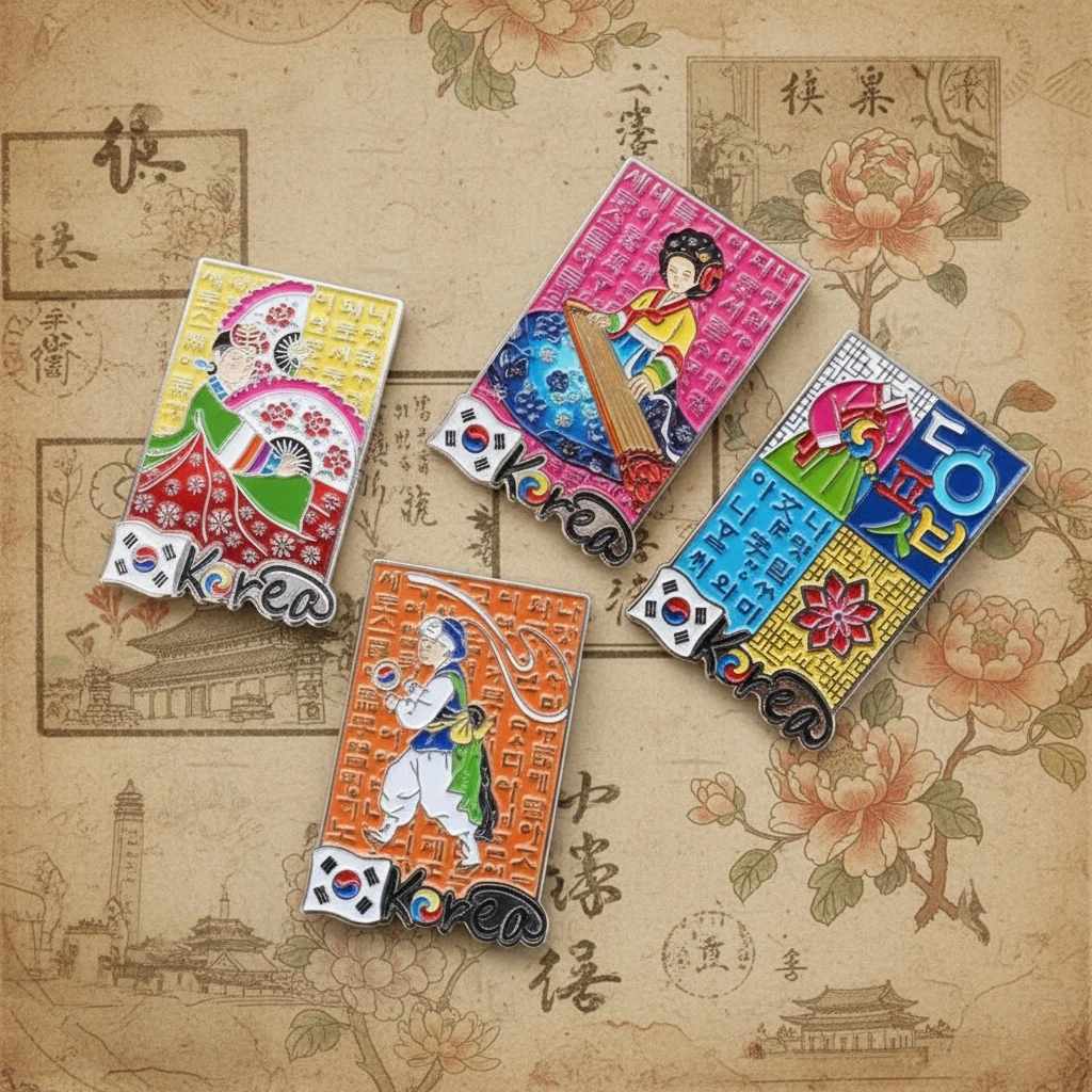 Korean Traditional Magnet Set – 4 Pieces - Life Products