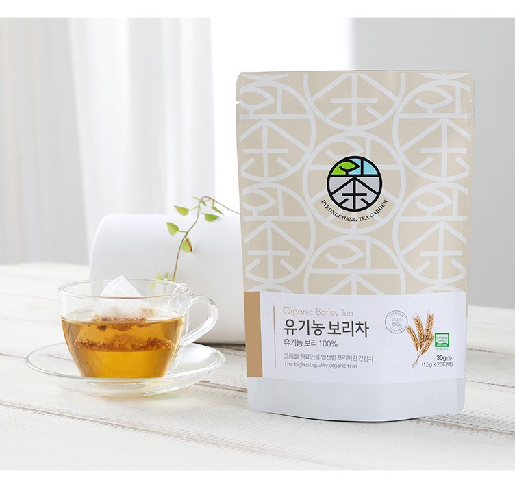 PYEONGCHANG TEA GARDEN Organic Barley Tea 1.5g×20 tea bags - Foods