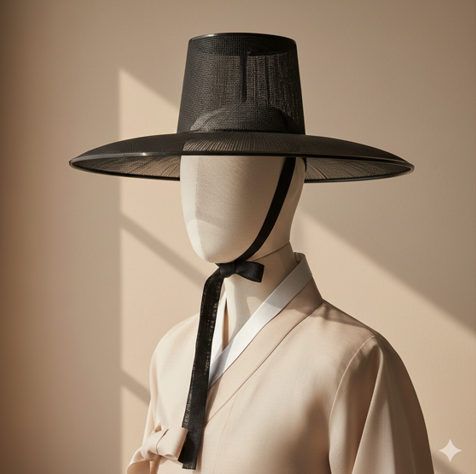 Traditional Korean Single-Layer Hat (Gat) - Image 2