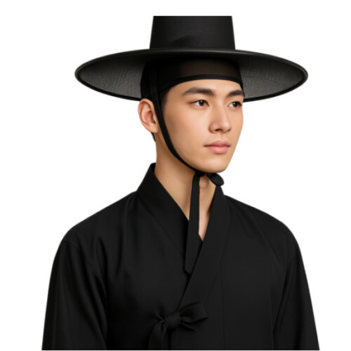 Traditional Korean Single-Layer Hat (Gat)
