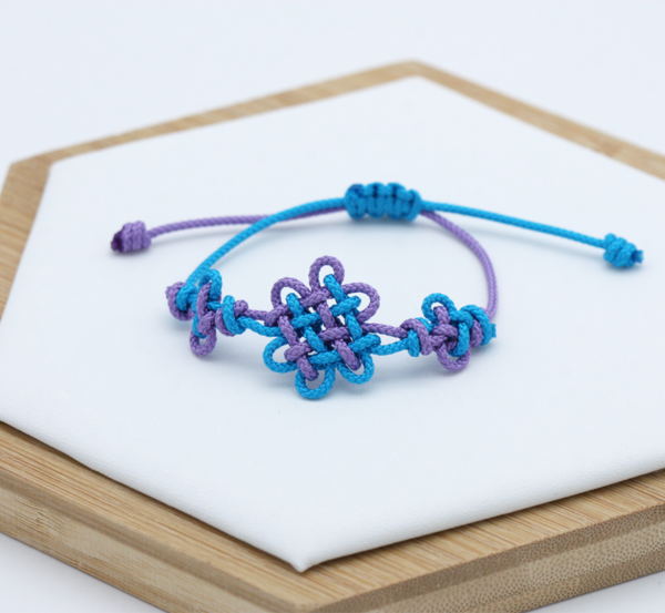 moonsshop Kedeheon Knot Bracelet Traditional Korean Chrysanthemum Knot with Lucky Bag