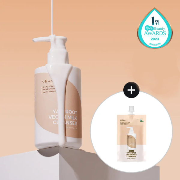 ISNTREE Yam Vegan Milk Cleanser 220ml Refill Set