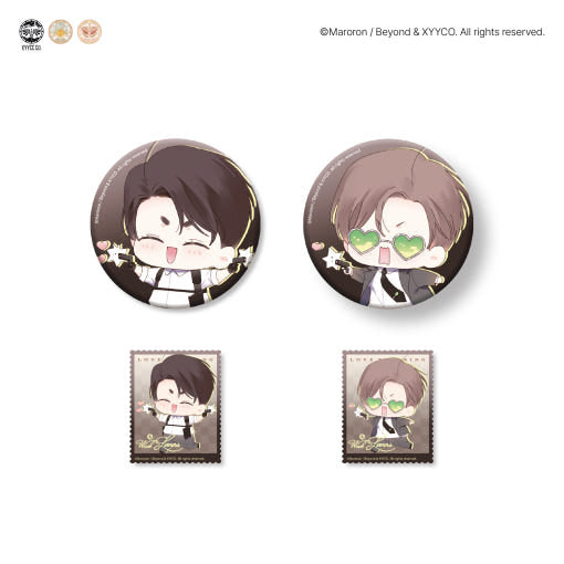 4 Week Lovers - Can Badge Set (Love Tracking ver.)