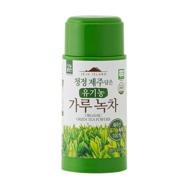 DANONGWON Pure Jeju Organic Green Tea Powder 40g+40g