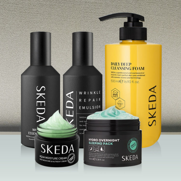 SKEDA Men's Whitteing Wrinkle Improvement 5 Pieces Set