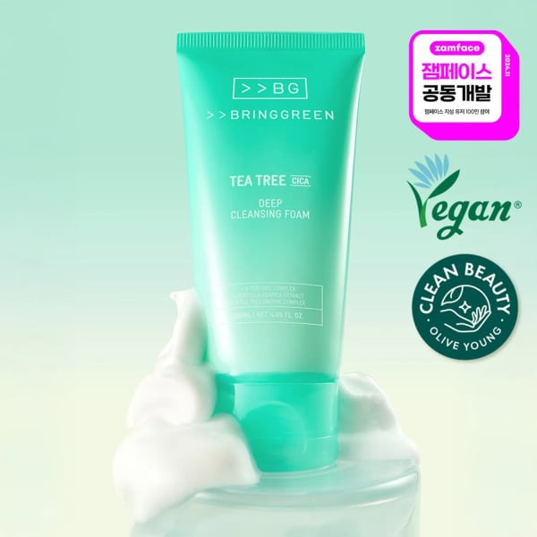 BRINGGREEN Tea Tree Cica Deep Cleansing Foam 120ml