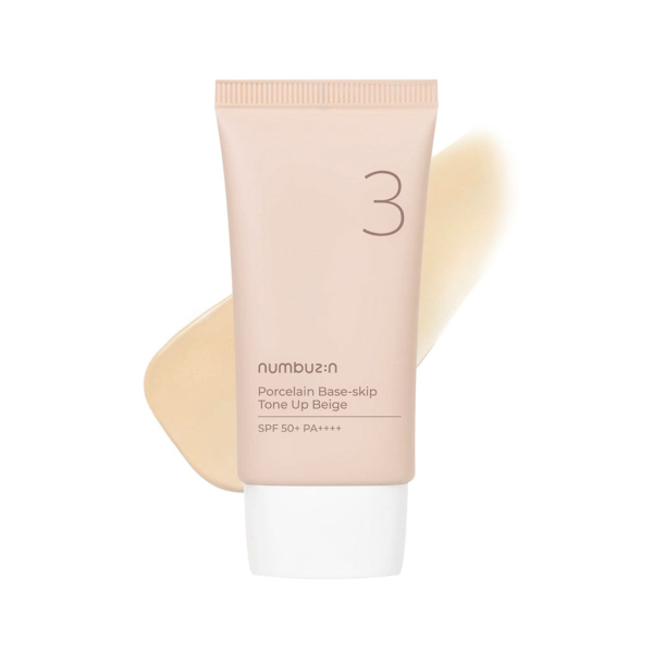 NUMBUZIN No.3 Porcelain Base-skip Tone Up Beige 50ml
