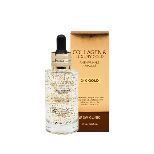 3W CLINIC Collagen Luxury Gold Anti-Wrinkle Ampoule 55ml
