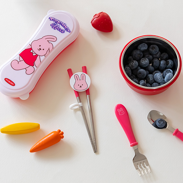 Dailylike My Buddy Spoon Fork Chopsticks Hard Case Set - Image 3