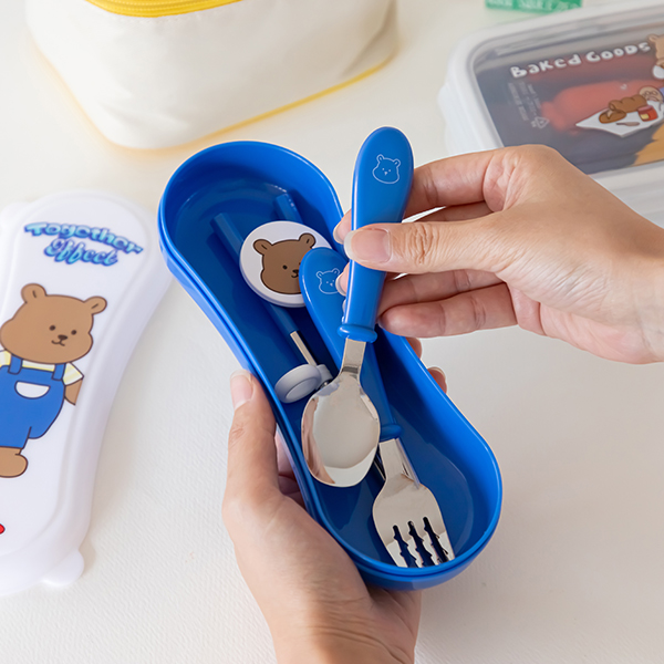 Dailylike My Buddy Spoon Fork Chopsticks Hard Case Set - Image 5