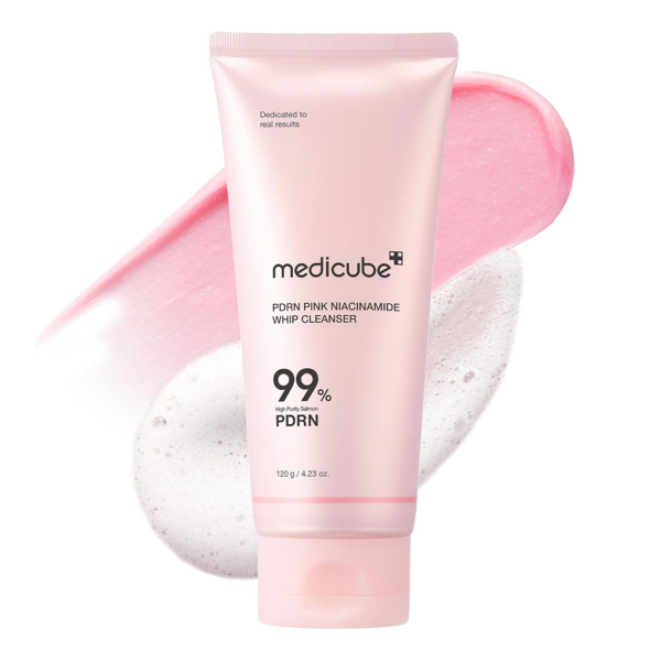 MEDICUBE PDRN Pink Niacinamide Whip Cleanser 120g