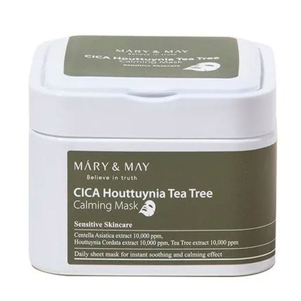 Mary&May MaryandMay CICA Houttuynia Tea Tree Calming Mask 30pcs