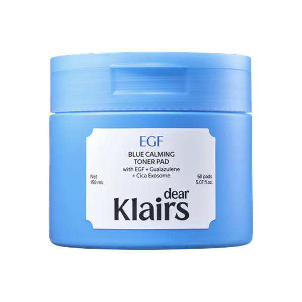 KLAIRS EGF Blue Calming Toner Pads 60 pads 150ml