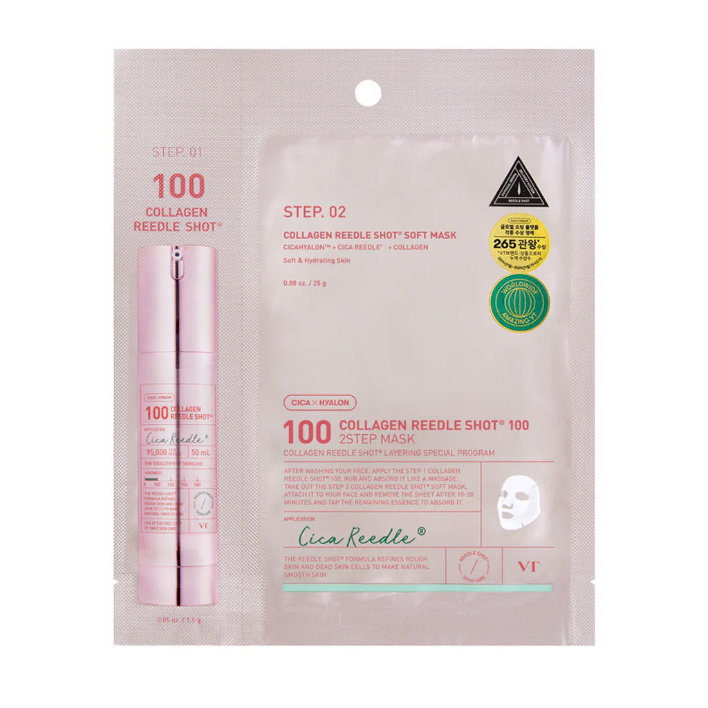 VT COSMETICS Collagen Reedle Shot 100 2 Step Mask - Image 2