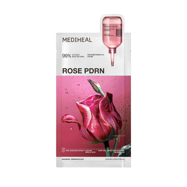 Mediheal Rose PDRN Essential Mask Healthy Glow - 1 Box of 10 Sheets